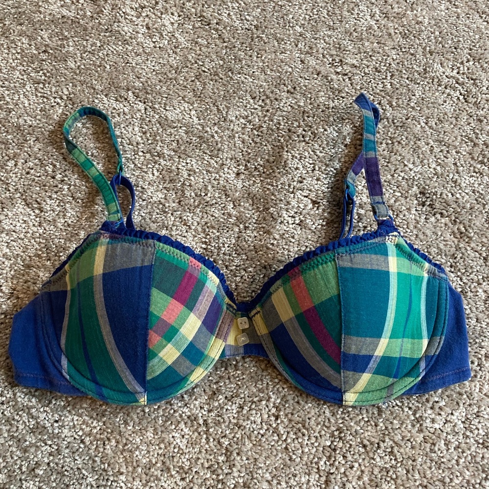 Aerie Flannel Pattern Bra